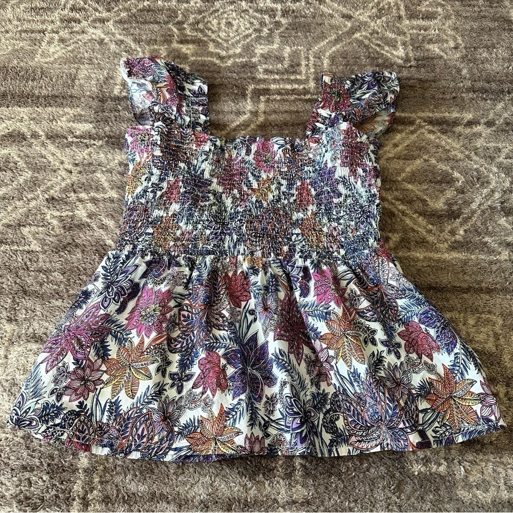 Jude Connally Floral Print Stretch Peplum Top